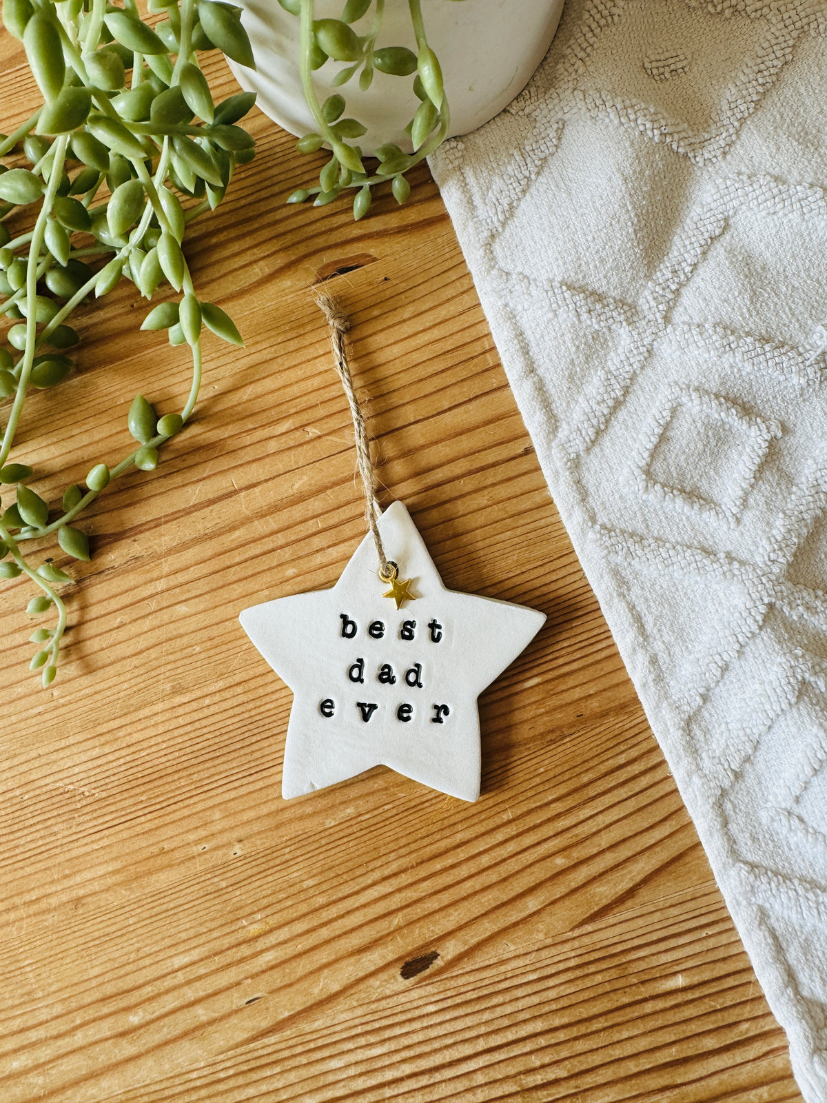 Personalised Father's Day Star Keepsake with Star Charm