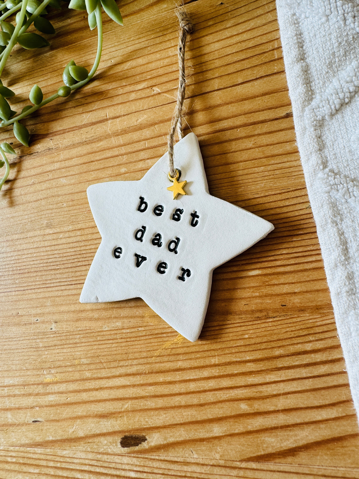 Personalised Father's Day Star Keepsake with Star Charm