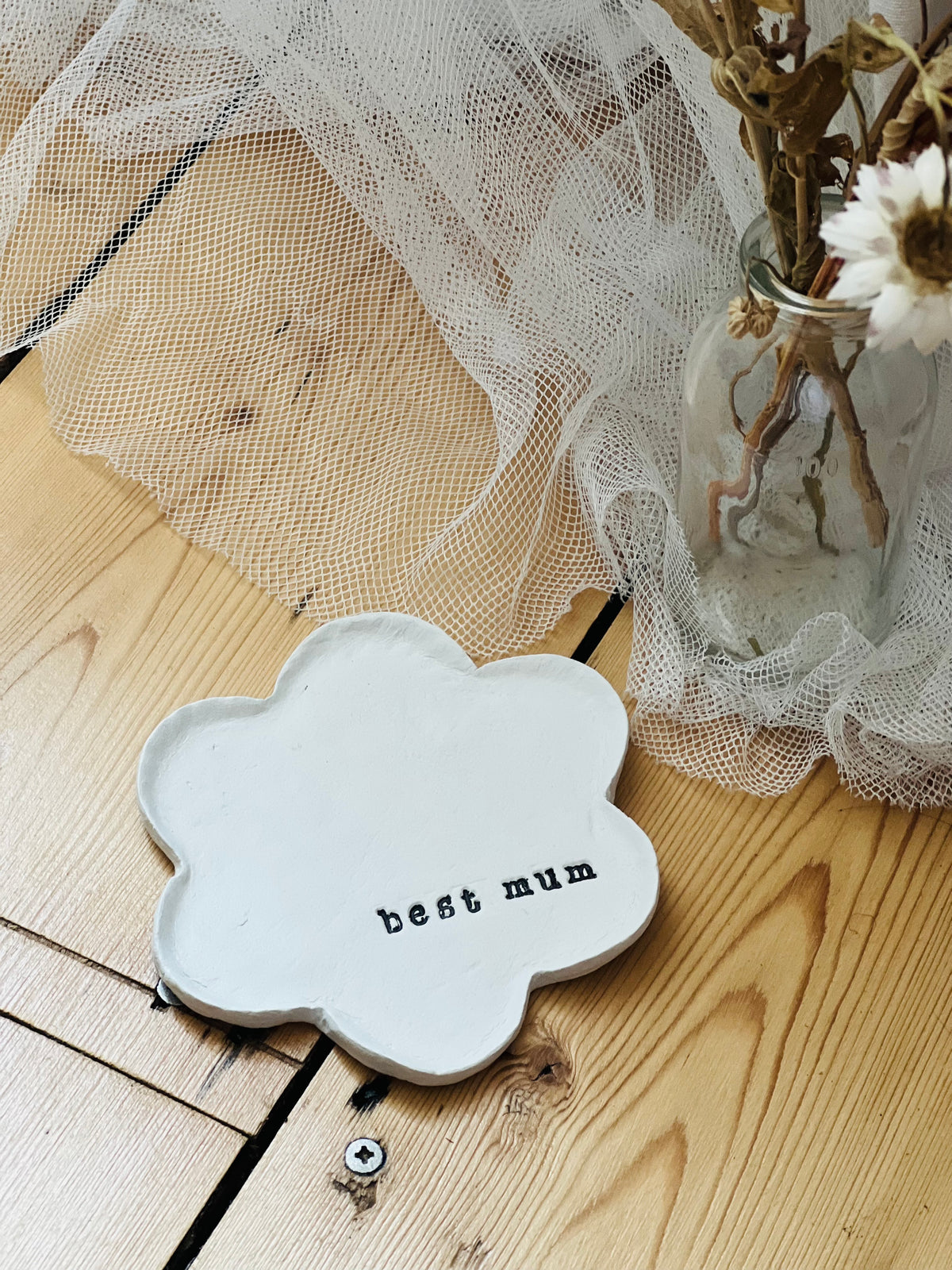 Personalised Flower Trinket Dish Mother's Day Gift