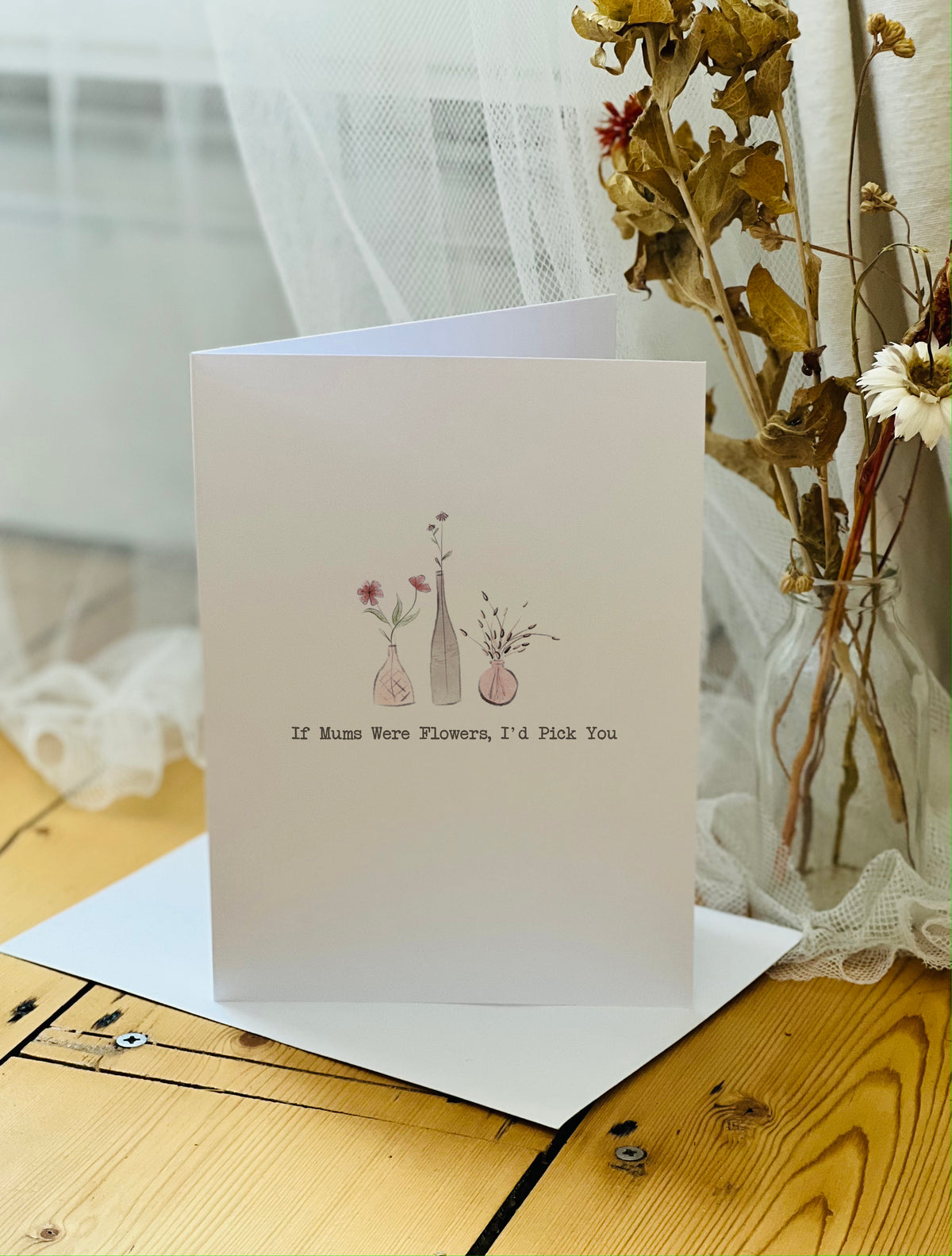 Watercolour Flowers Mother's Day Card