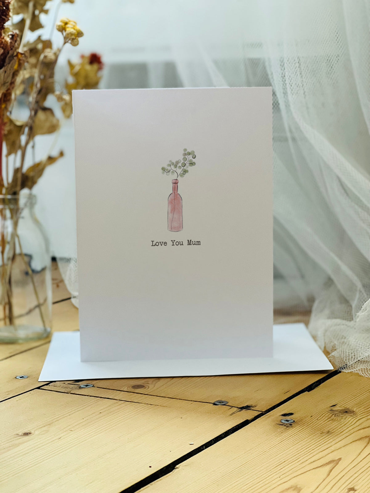 Watercolour Flowers Mother's Day Card