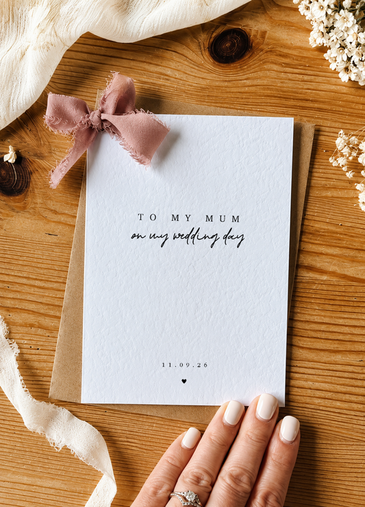 Personalised Mum Thank You Card