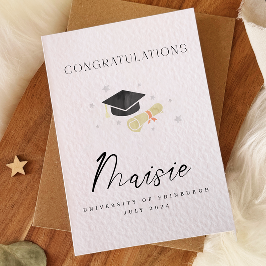 Personalised Graduation Card