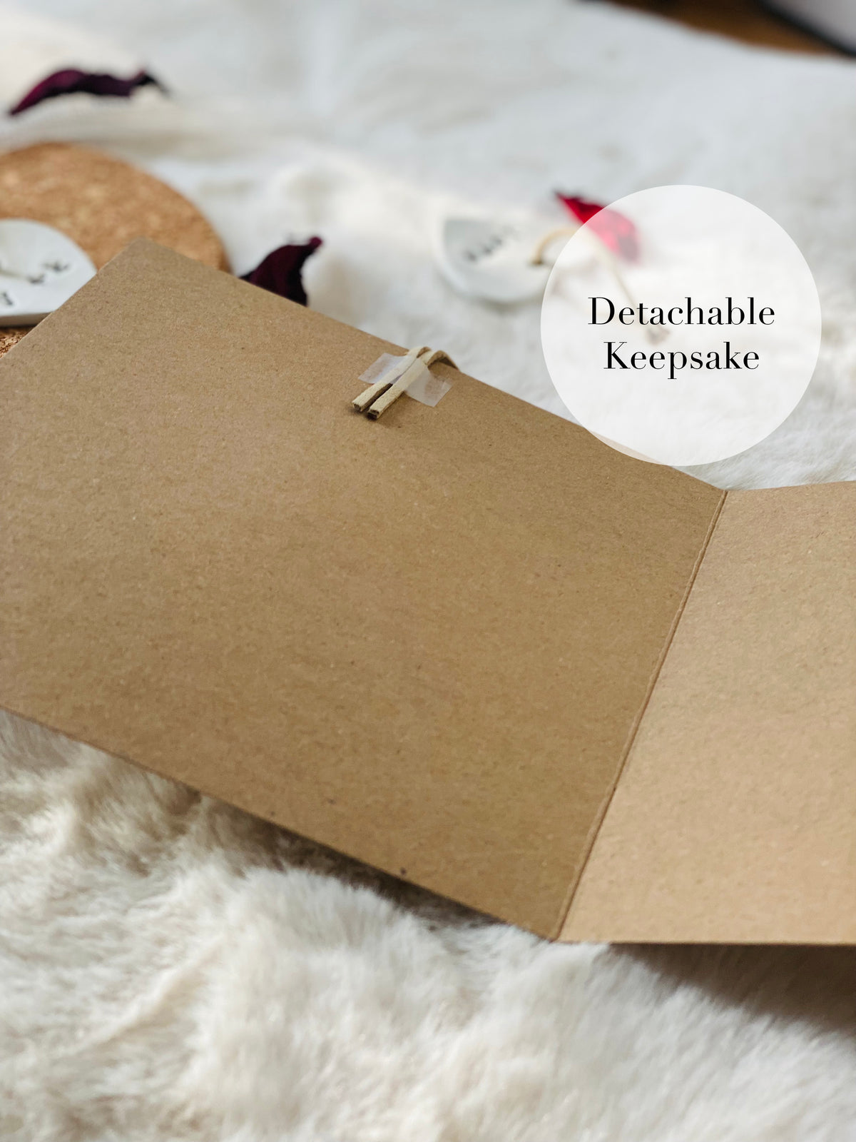 Personalised Valentine's Day Card with Detachable Keepsake