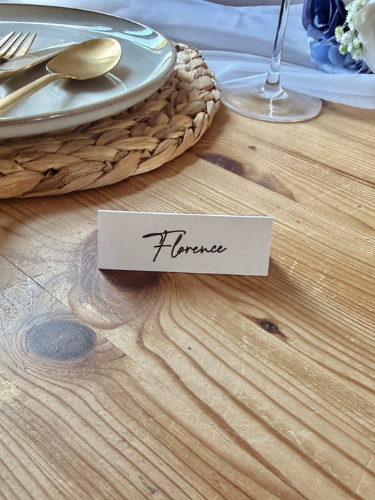 Personalised Wedding Place Cards
