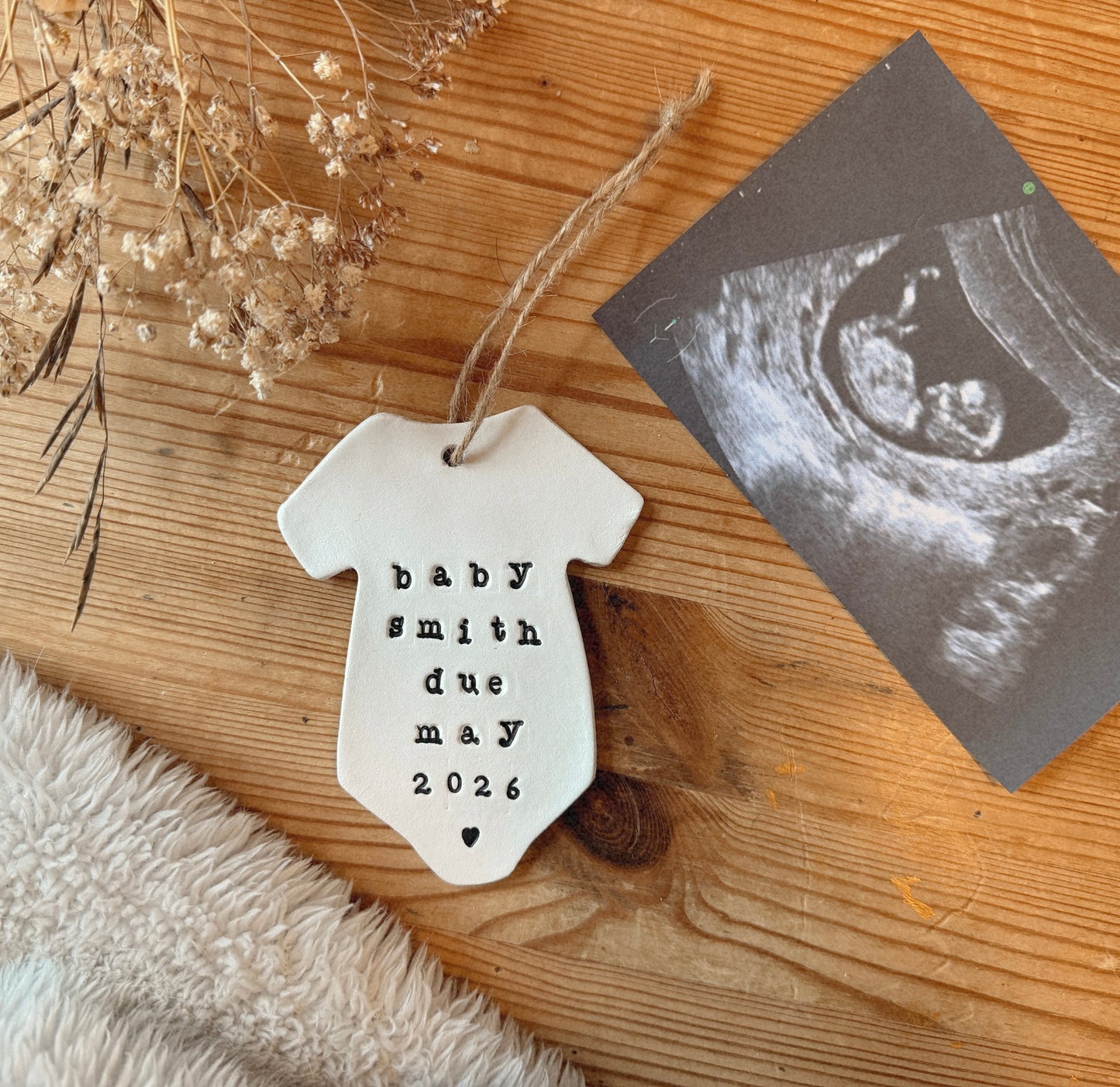 Baby Announcement Keepsake Plaque