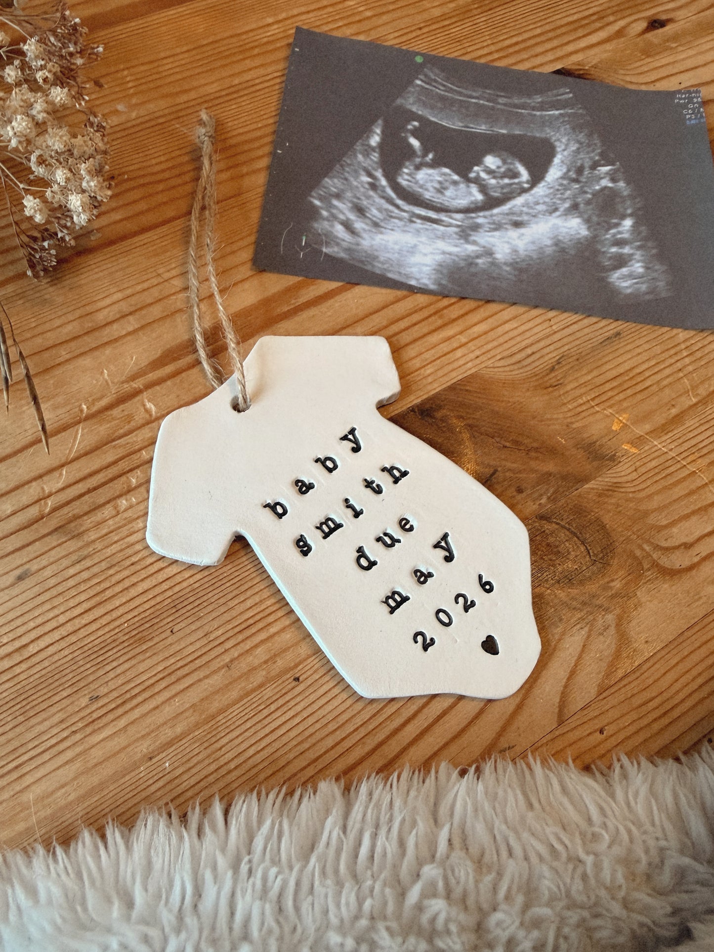 Baby Announcement Keepsake Plaque