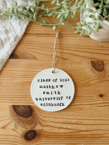 Personalised Graduation Day Keepsake