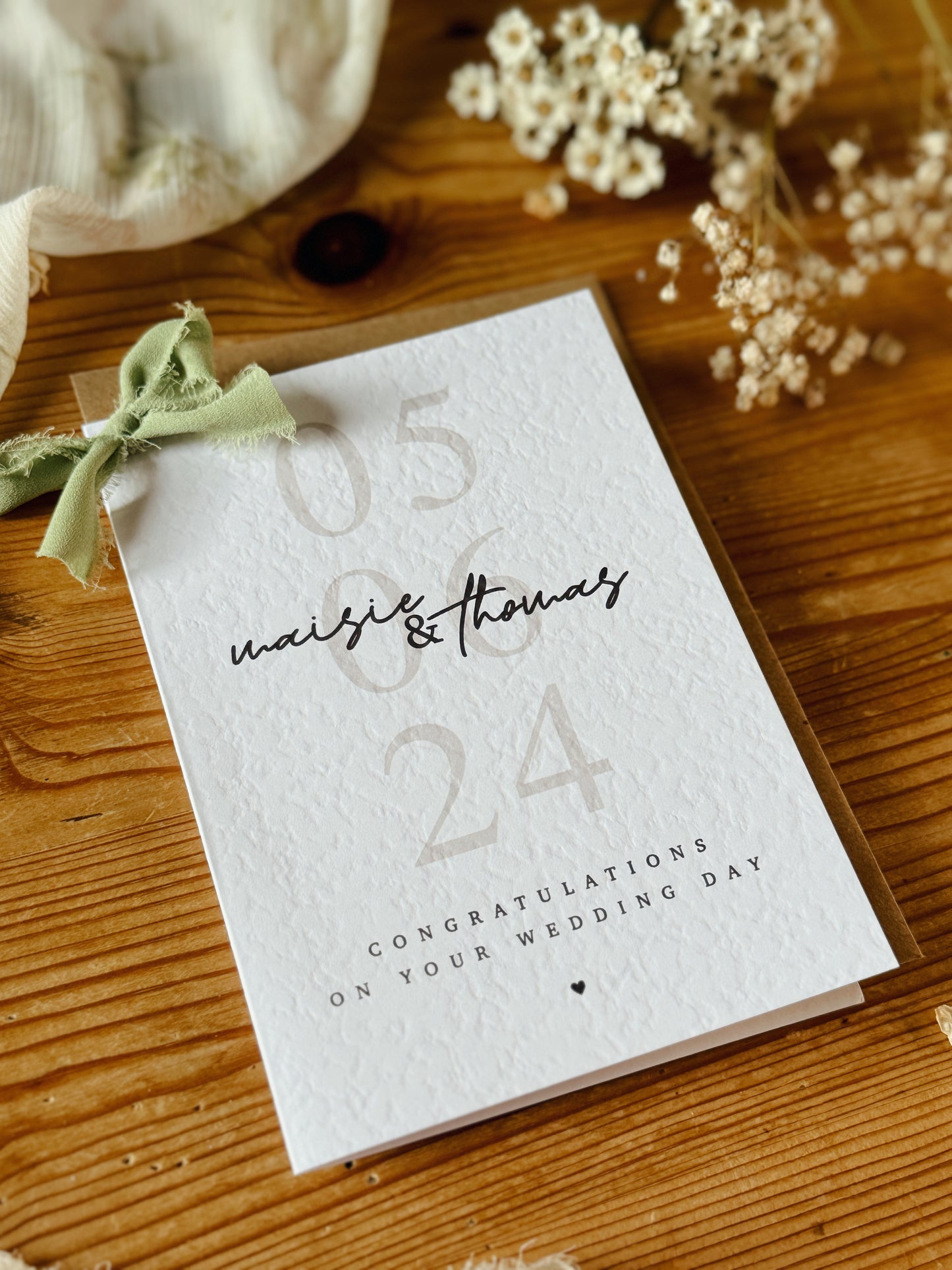 Personalised Wedding Card