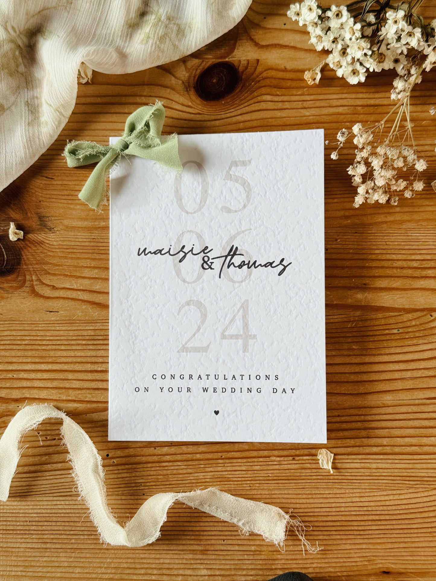 Personalised Wedding Card
