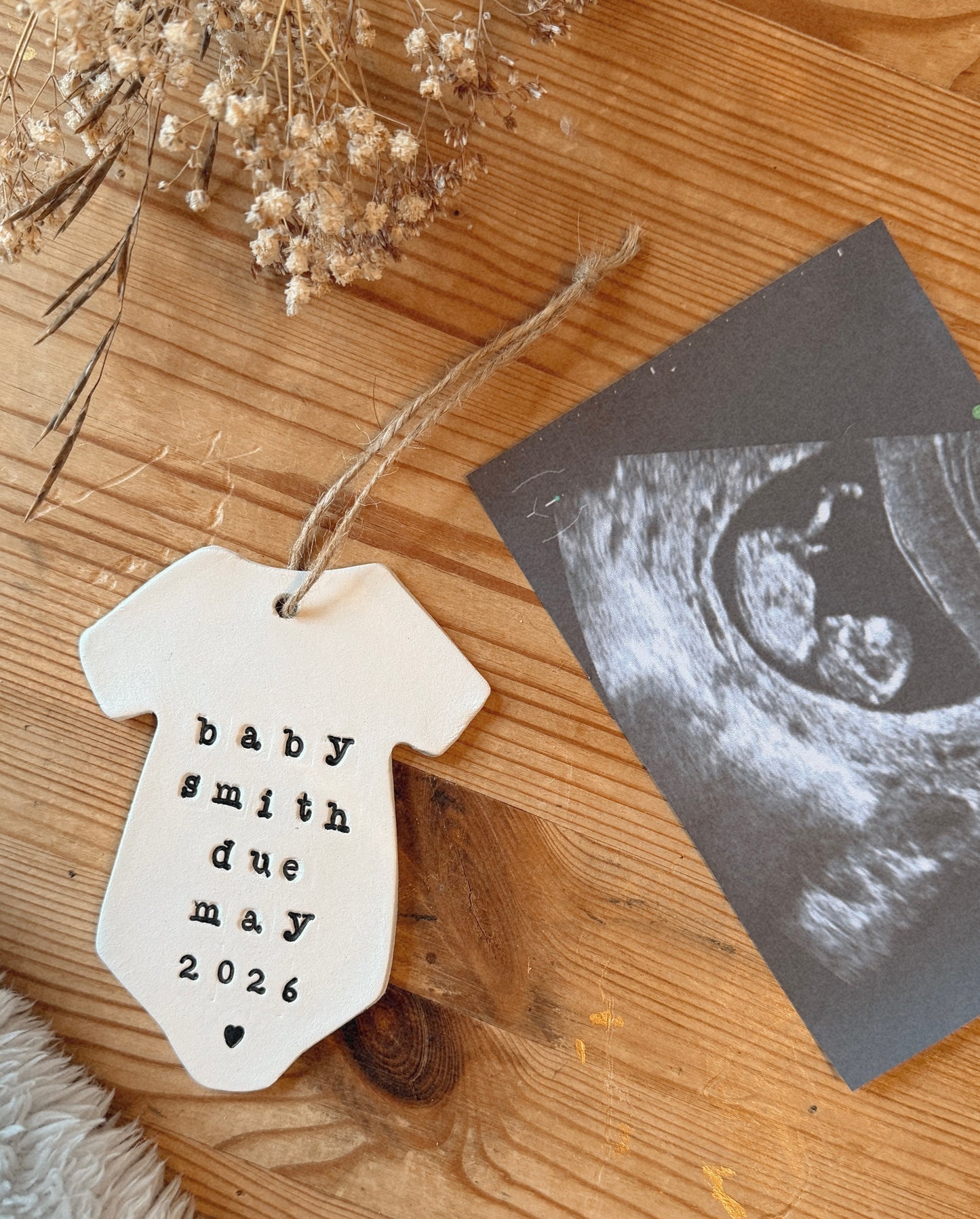Baby Announcement Keepsake Plaque