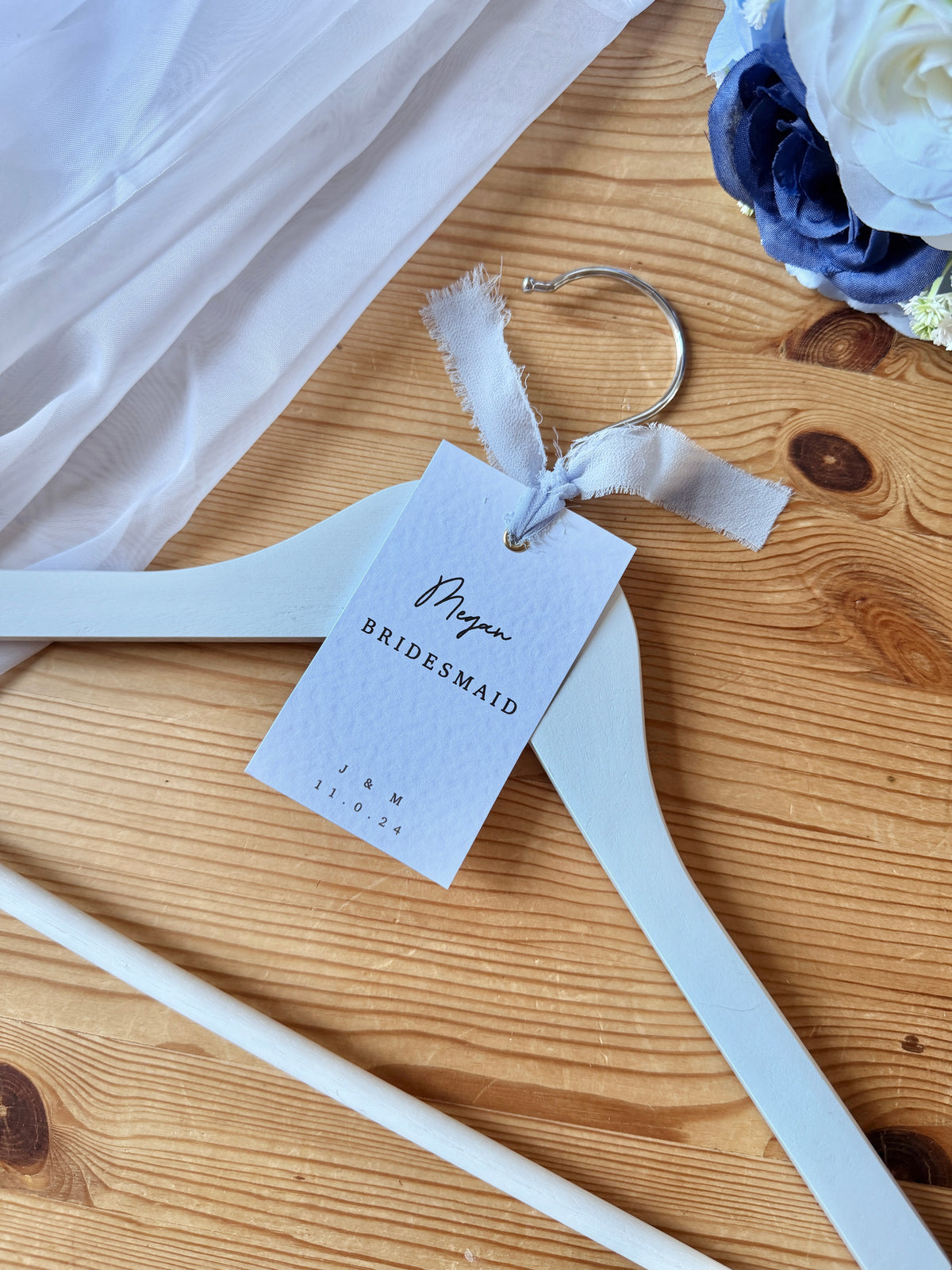 Personalised Wedding Hanger Tag