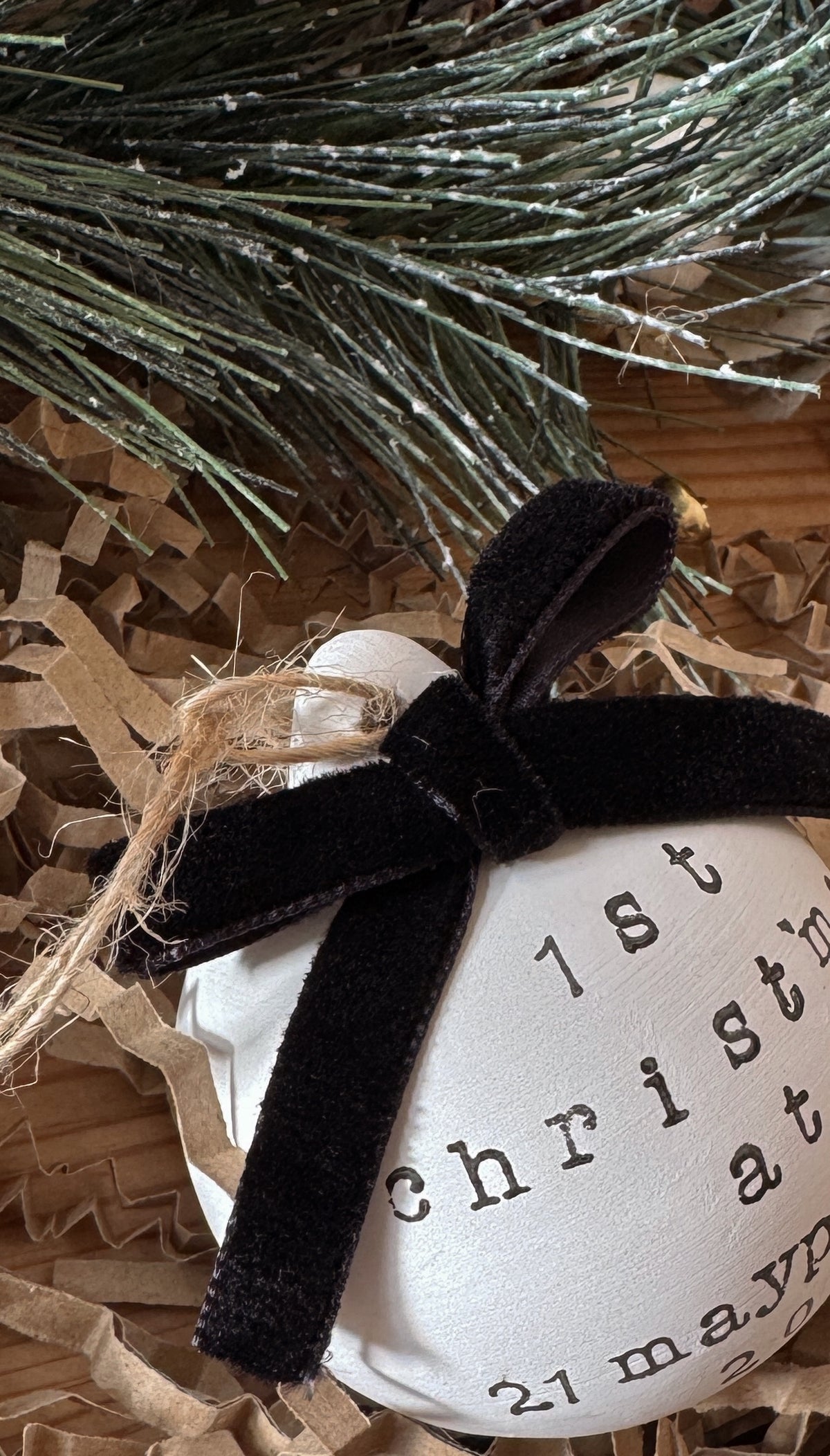Personalised First Christmas In New House Tree Decoration