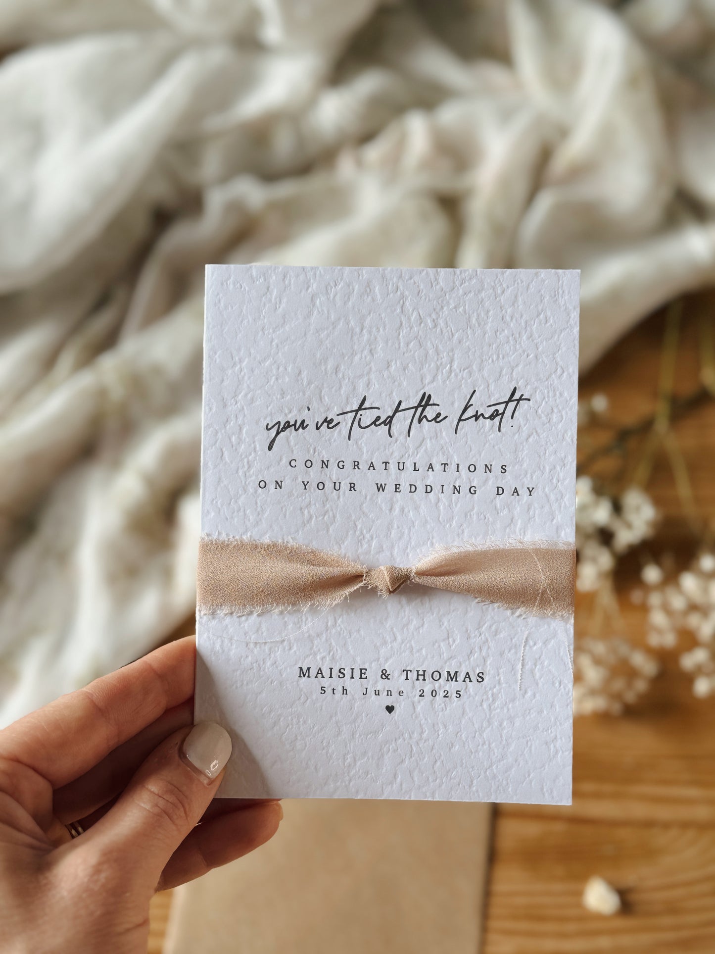 Personalised Wedding Card