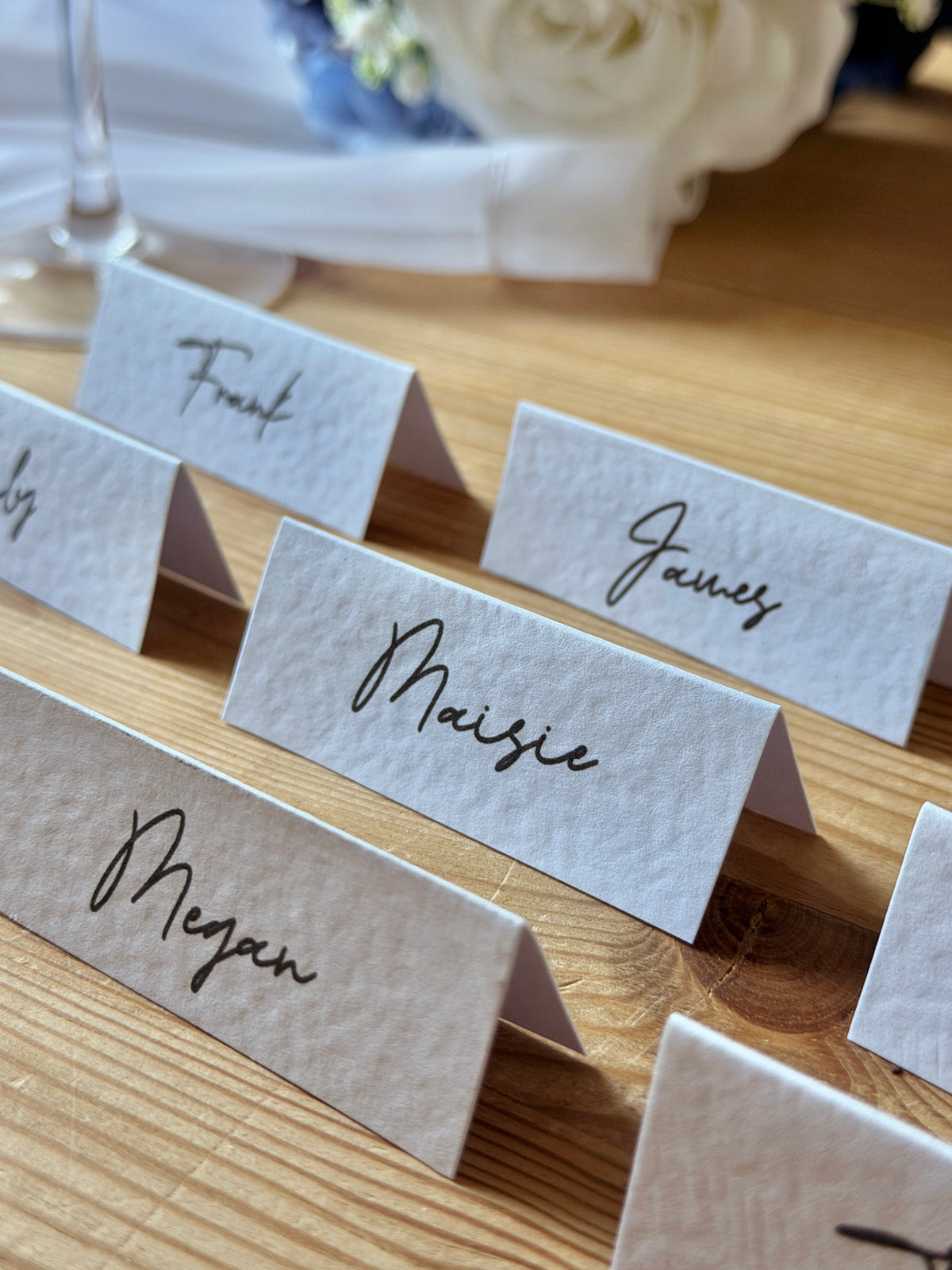 Personalised Wedding Place Cards