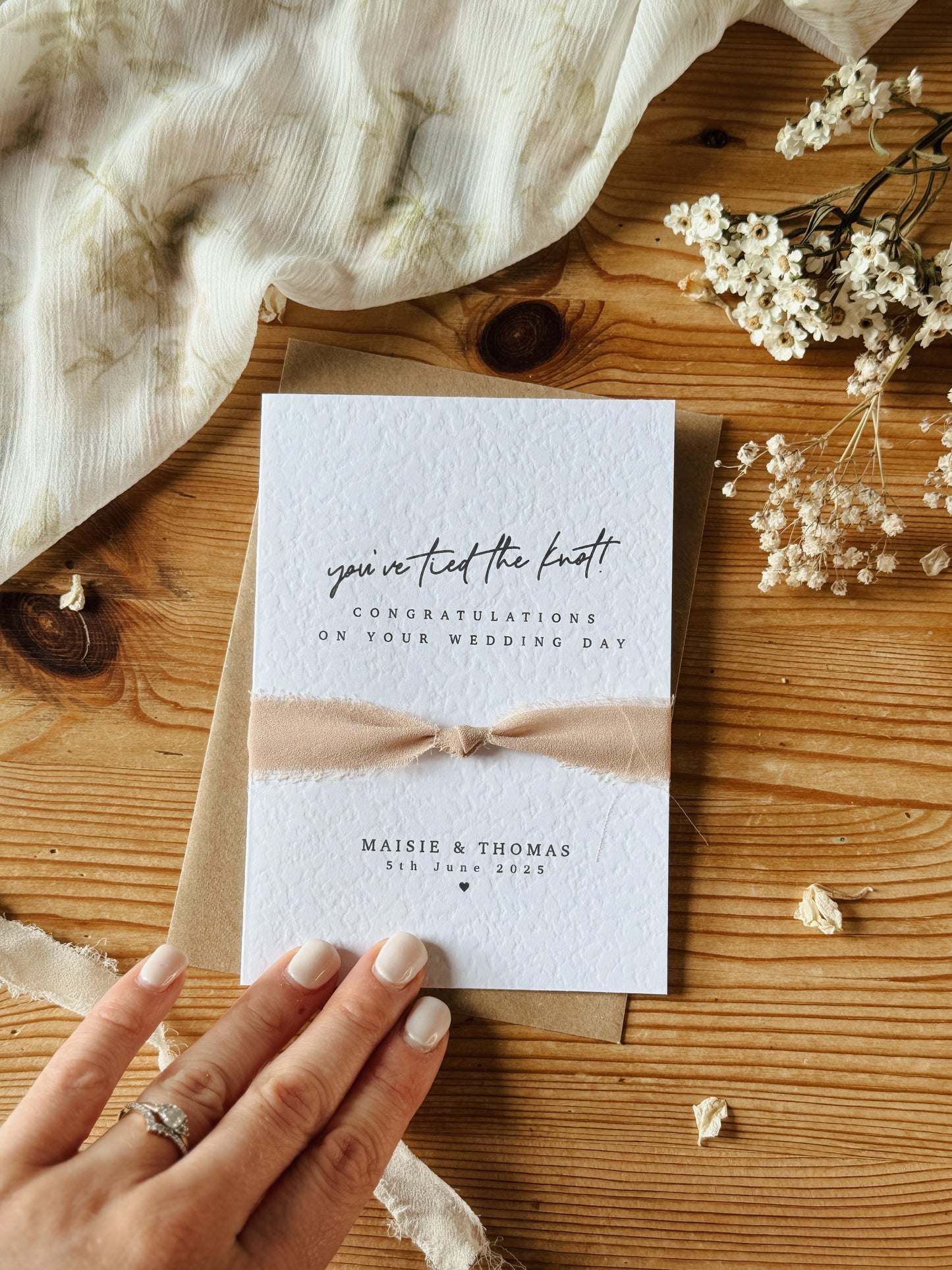 Personalised Wedding Card
