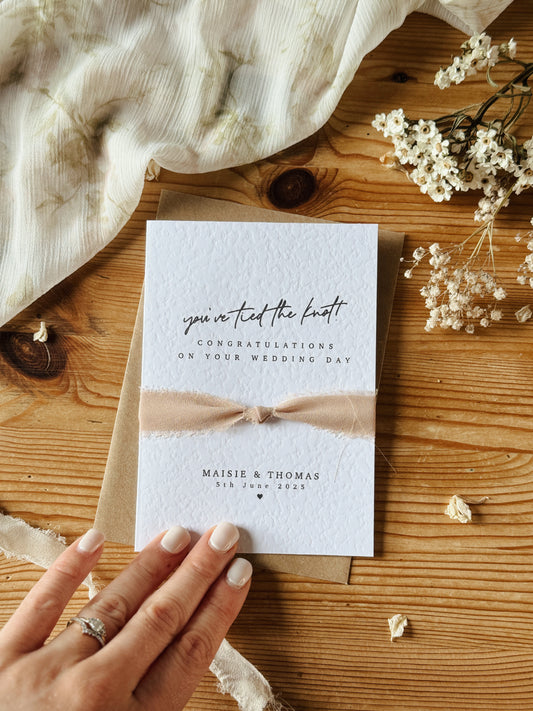 Personalised Wedding Card