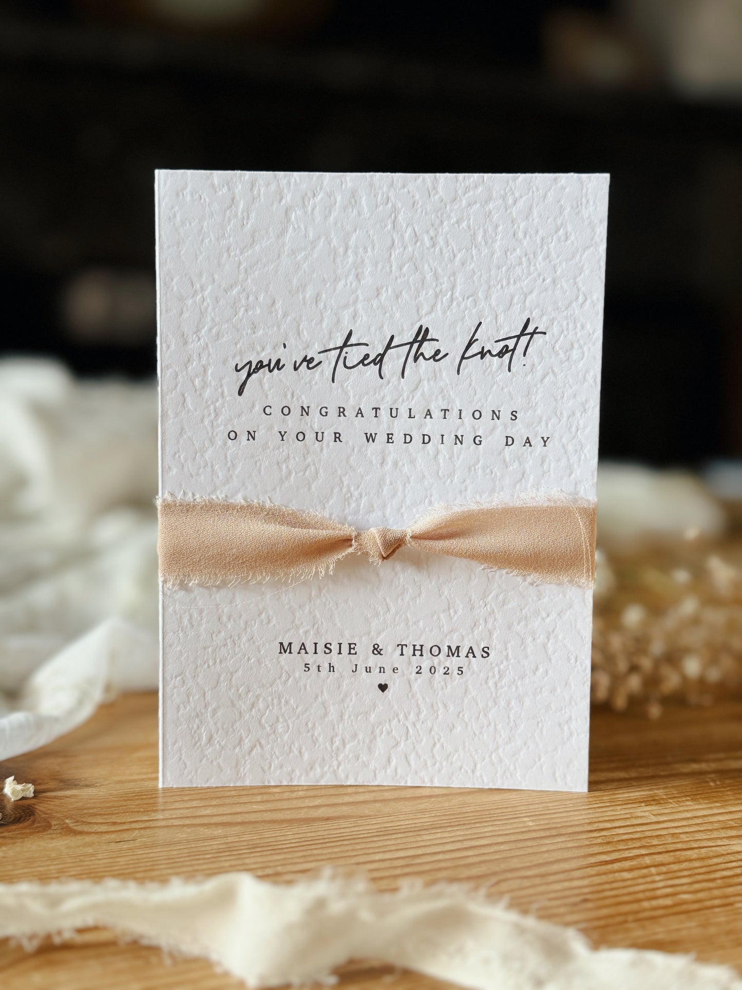 Personalised Wedding Card