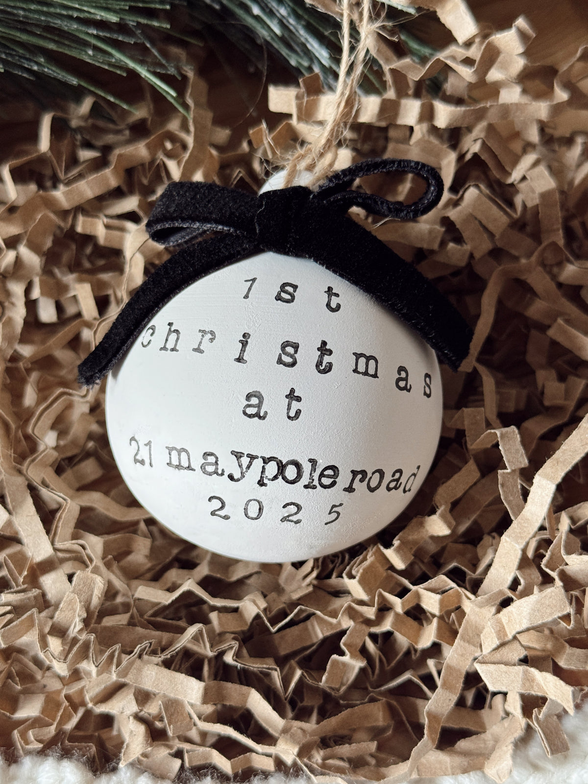 Personalised First Christmas In New House Tree Decoration