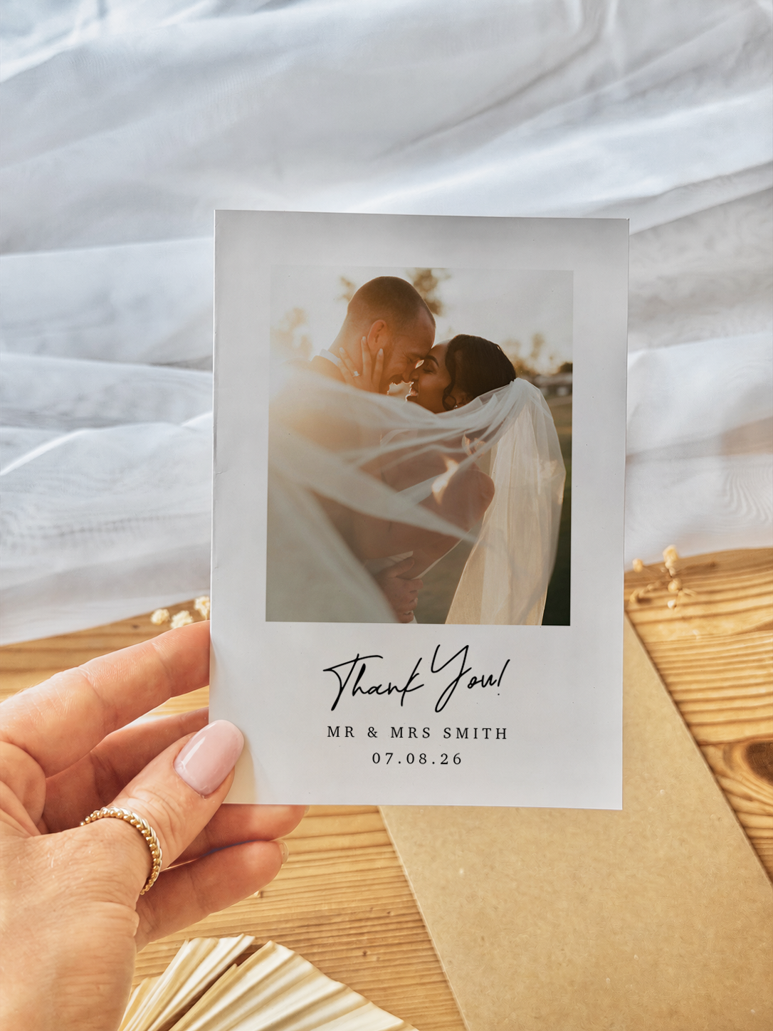 Personalised Photo Wedding Thank You Cards