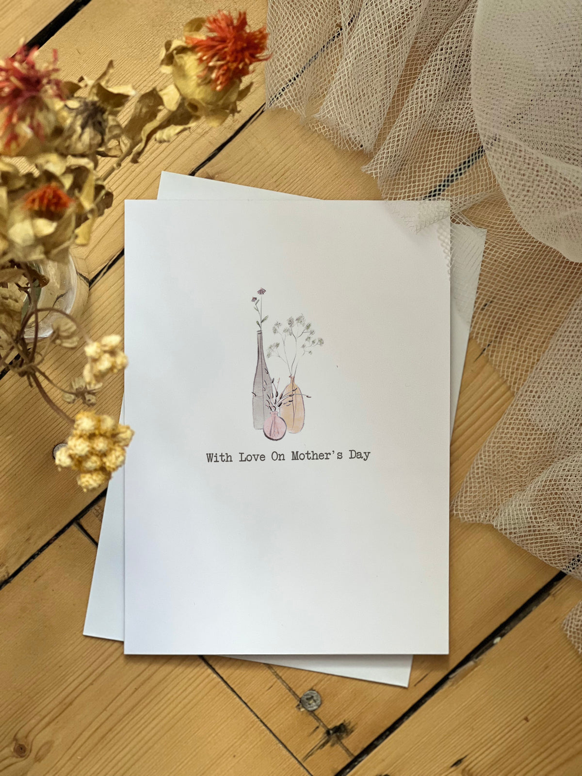 Watercolour Flowers Mother's Day Card