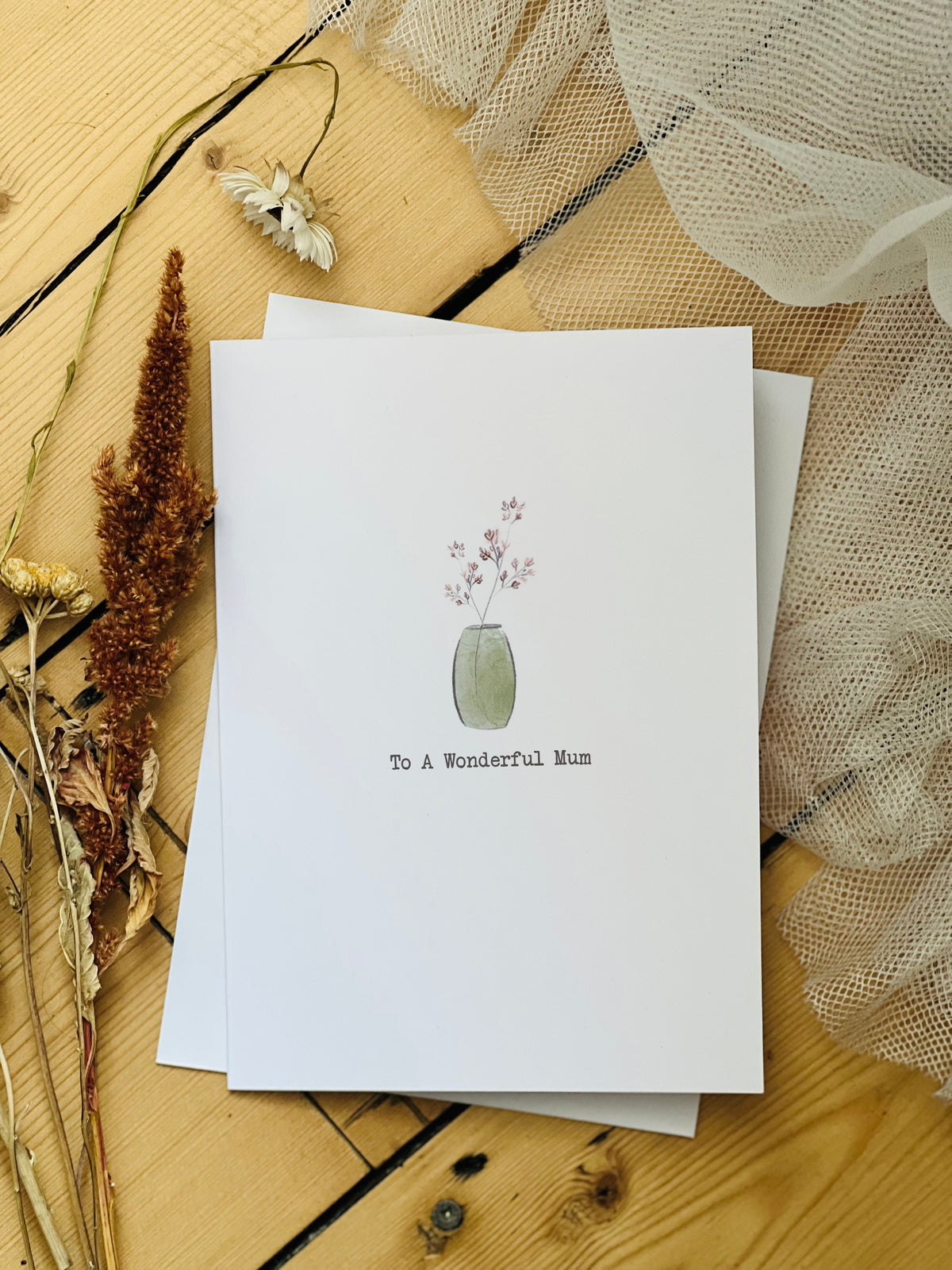 Watercolour Flowers Mother's Day Card