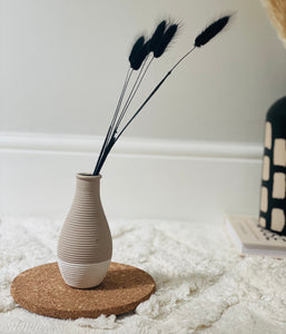 Stippled Linen Vase Collection - 01