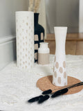 Stippled Linen Vase Collection - 12