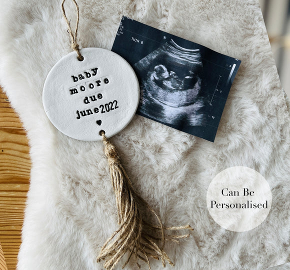 Clay Baby Announcement Keepsake