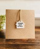 Personalised New Home Clay Keepsake Card