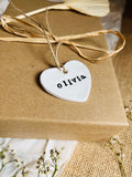 Heart Clay Gift Tags