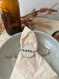 Personalised Clay Napkin Ties