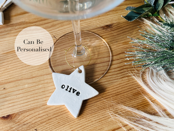 Personalised Wine Glass Charms