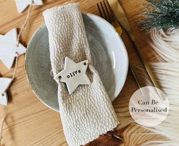 Personalised Star Napkin Ties