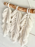 Three-Feather Macrame Wall Hanging