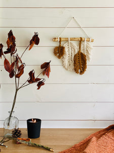 Macrame Feathers Wall Hanging