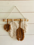 Macrame Feathers Wall Hanging