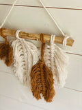 Macrame Feathers Wall Hanging