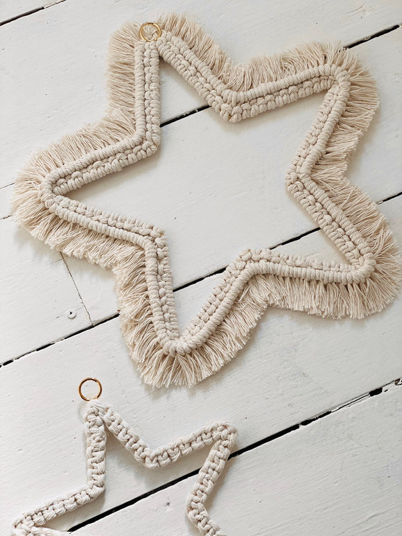 Star Macrame Wall Hanging