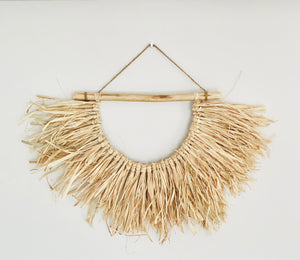 Raffia Fan Wall Hanging