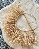 Raffia Fan Wall Hanging