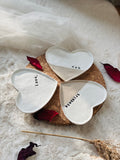 Personalised Clay Heart Trinket Tray