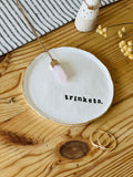 Gold Edge Personalised Clay Trinket Dish