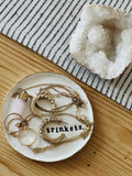 Gold Edge Personalised Clay Trinket Dish