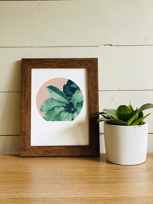 In The Jungle Anthurium Leaves Print