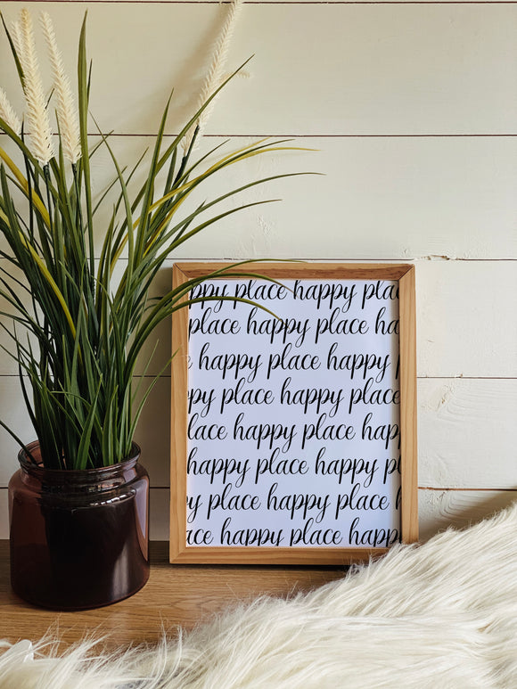 Signature Happy Place Print