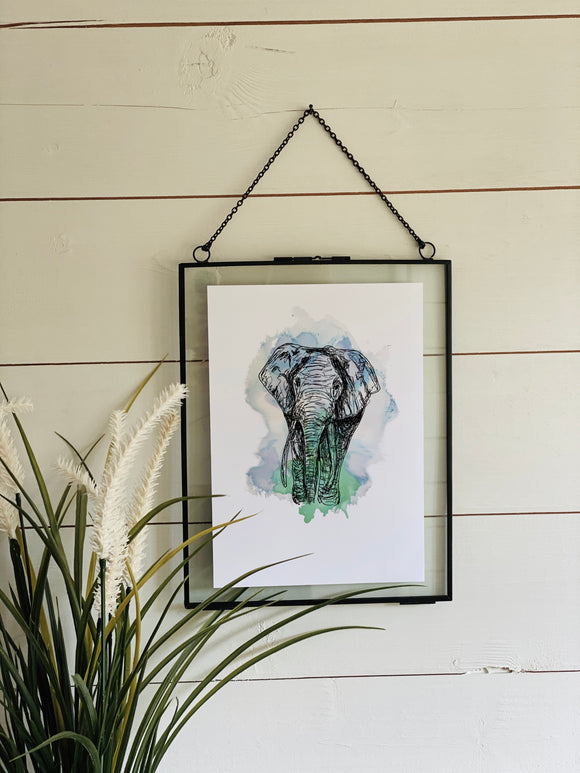 Safari Elephant Print