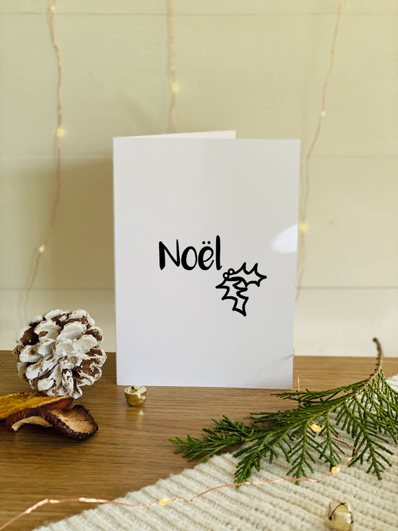 White Christmas Noël Card